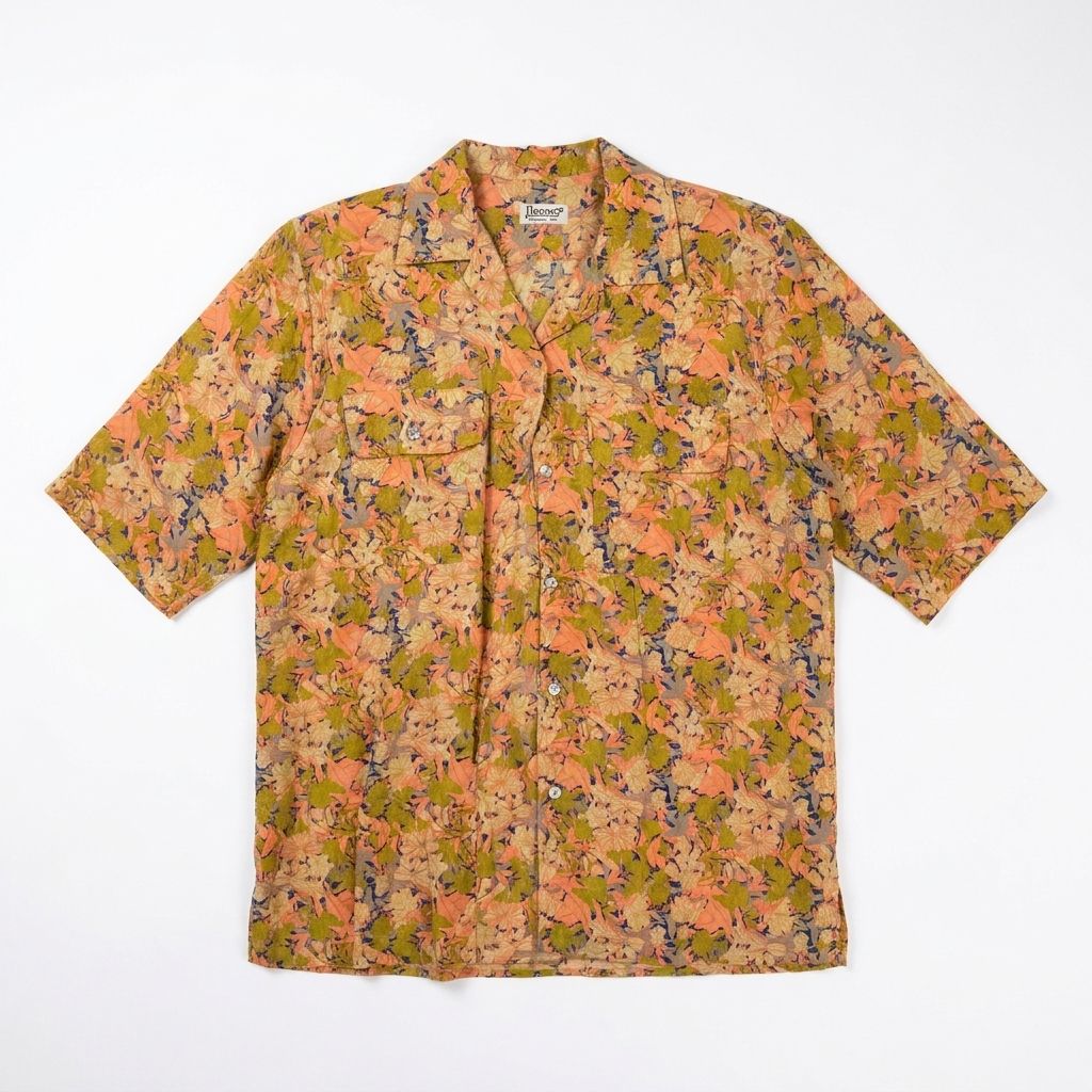 [RA-30] HERNO ヘルノ イタリア製 花柄 半袖シャツ 総柄