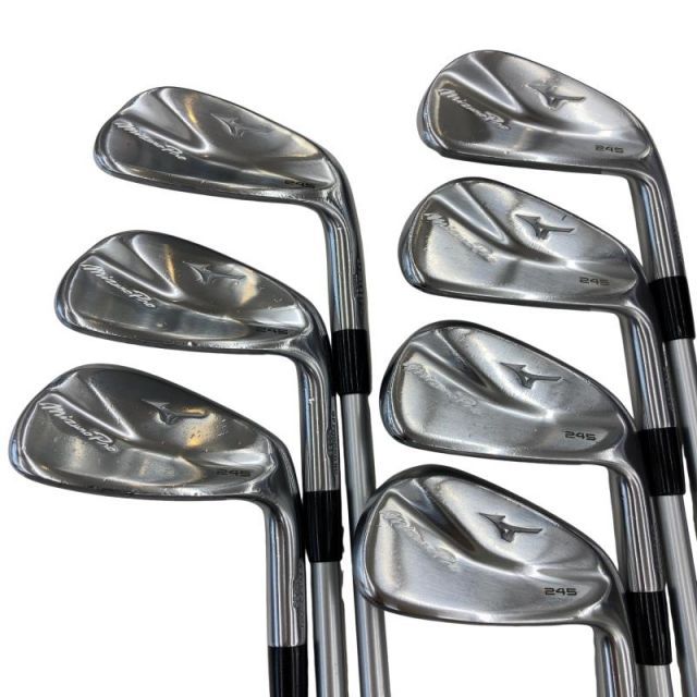 【中古】 ミズノ Mizuno Pro 245 8S アイアンセット IR 純正特注シャフト (フレックスR) メンズ 男性用 右利き 右用 Cランク ゴルフクラブ