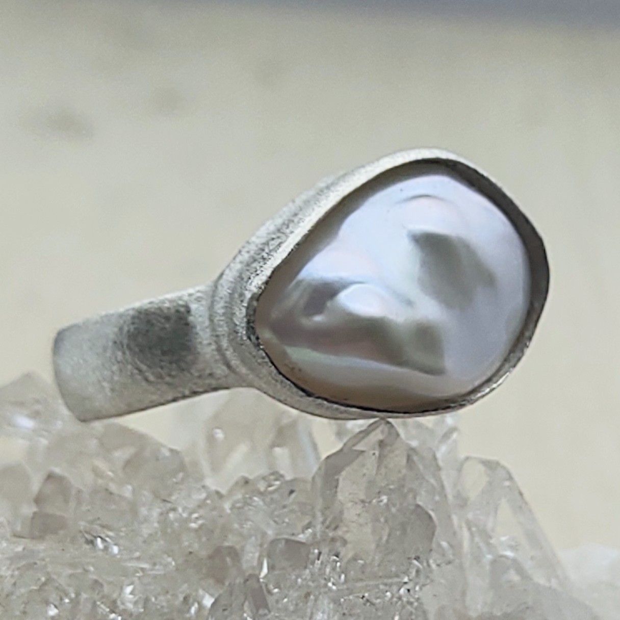 baroque pearl＊925 ring
