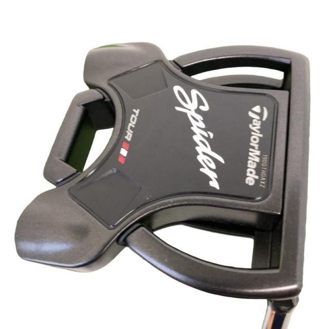 【中古】 テーラーメイド Spider Tour BLACK(2020)(サイトライン) ショートスラント 34インチ USA パター PT スチール (フレックスその他) メンズ 男性用 右利き 右用 Bランク ゴルフクラブ