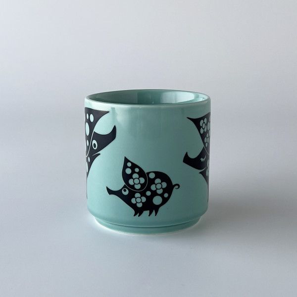 Hornsea マグカップ Piggie Family Teal イギリス 輸入 雑貨 ミッド 