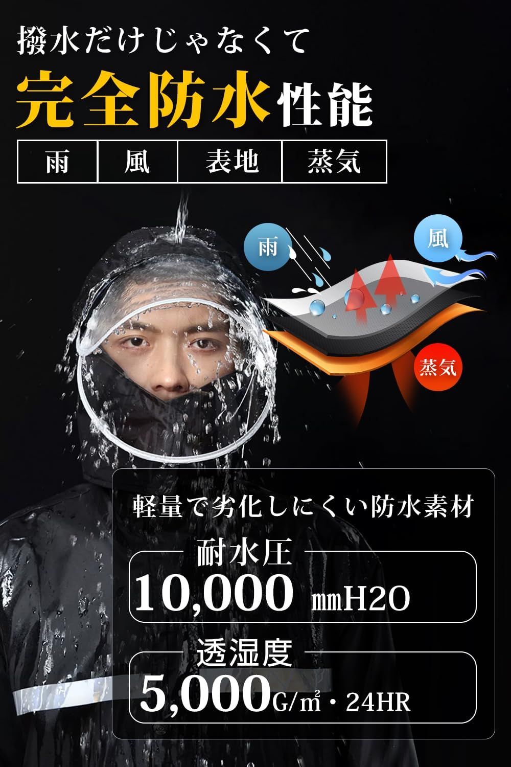 新作入荷，高品質 [TUTUYO] レインスーツ 上下セット 【2026新モデル