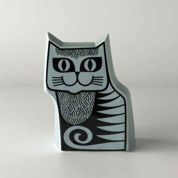 Hornsea Cat Moneybox Teal 貯金箱 イギリス 輸入 雑貨 ミッドセンチュリー 英国 ホーンジー レトロ おしゃれ 80869