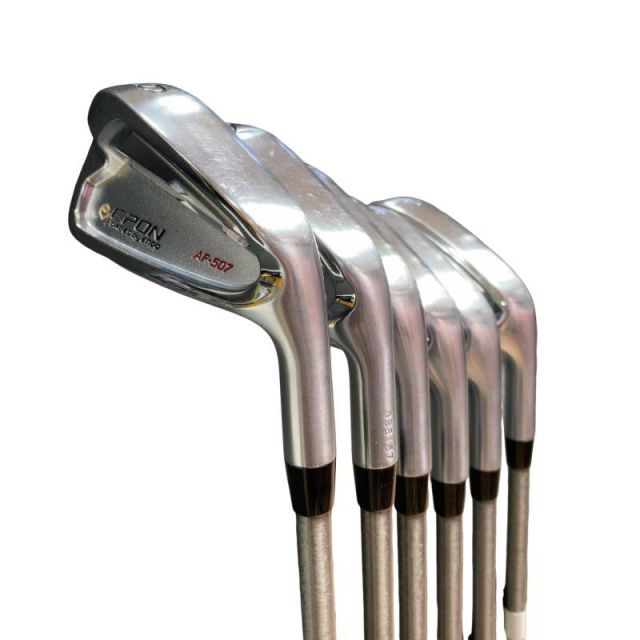 【中古】 エポンゴルフ株式会社 EPON AF-507 6S アイアンセット IR 純正特注シャフト (フレックスS) メンズ 男性用 右利き 右用 Cランク ゴルフクラブ