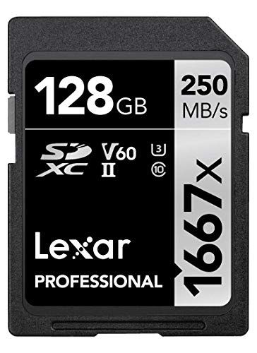 Original Lexar 1667x V60 250MB/s Flash Memory sd cards 64GB 128GB 256GB UHS-II U3 Card high speed SDXC For 3D 4K HD video 128GBma