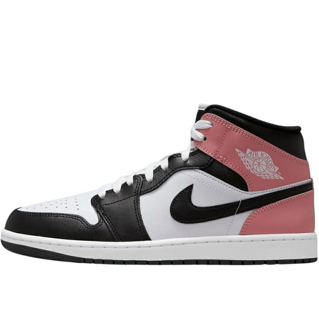 【新品・未使用】NIKE AIR JORDAN 1 MID エア ジョーダン 1 ピンク ブラック 黒 ホワイト 白 ナイキ スニーカー メンズ レディース dq8426100n