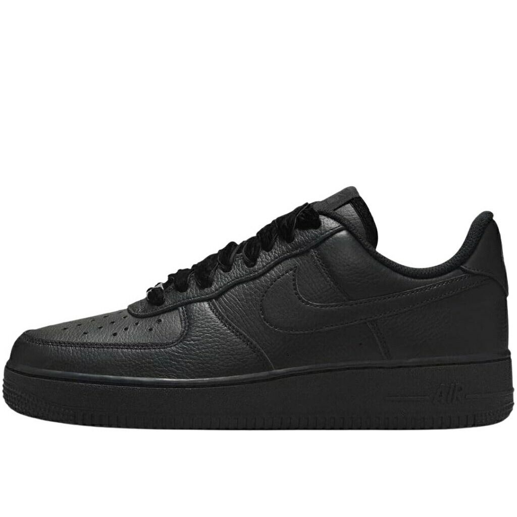 【新品・未使用】NIKE AIR FORCE 1 LOW RIBBON LACES TRIPLE BLACK ナイキ エア フォース 1 ロー スニーカー メンズ レディース ブラック 白 黒 hv4403001n