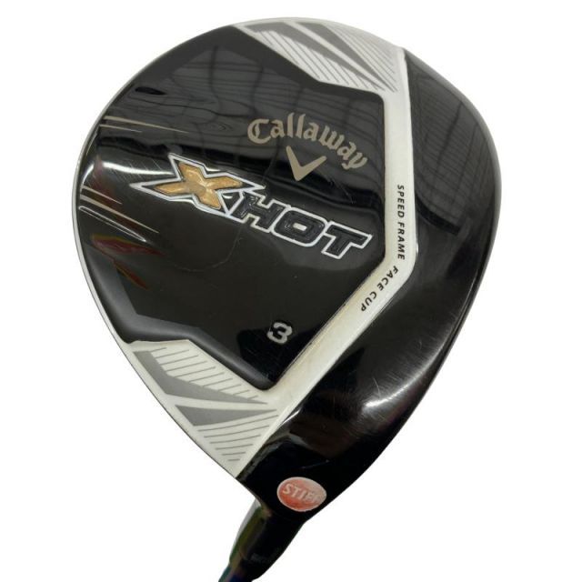 【中古】 キャロウェイ X HOT 3W フェアウェイウッド FW Tour AD GT-6 (フレックスS) メンズ 男性用 右利き 右用 Cランク ゴルフクラブ