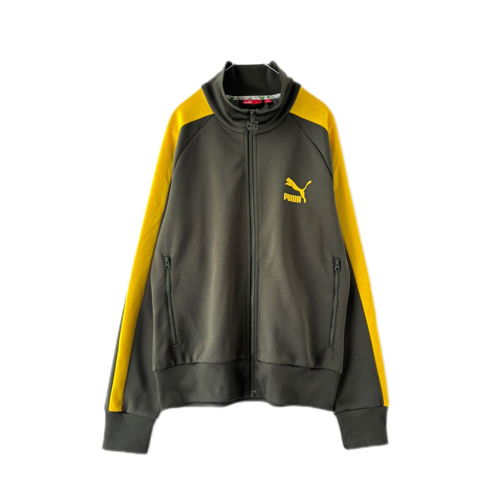 PUMA　プーマ　トラックジャケット　海外規格　ワンポイント　バイカラー　切替　ジャージ