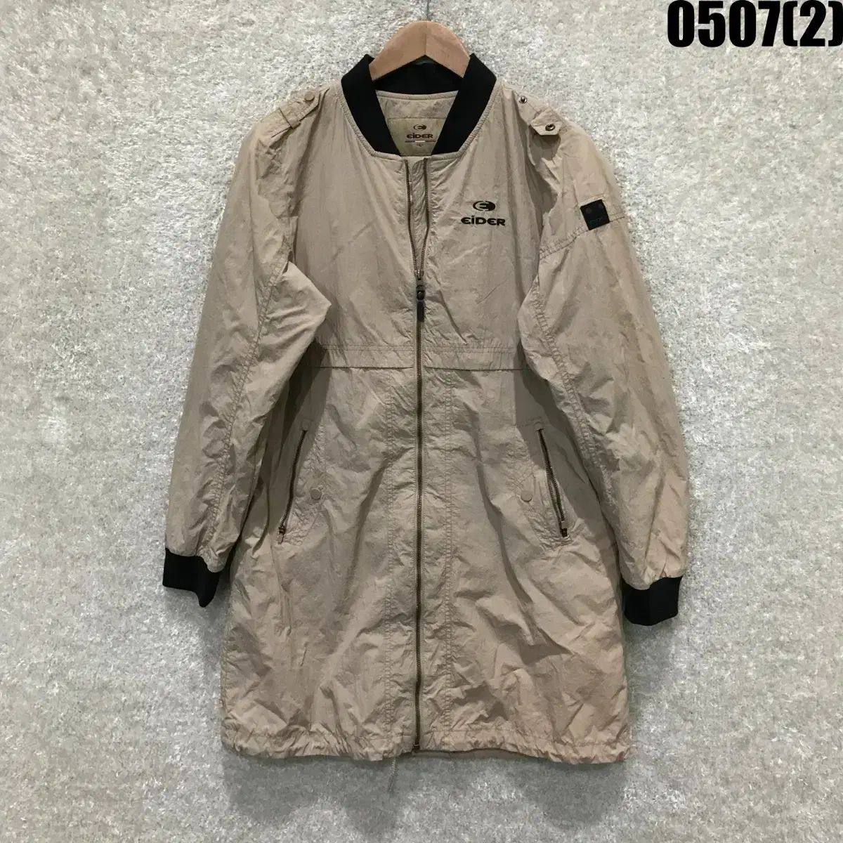 EIDER ベージュ ロング ウィンドブレーカー コート L