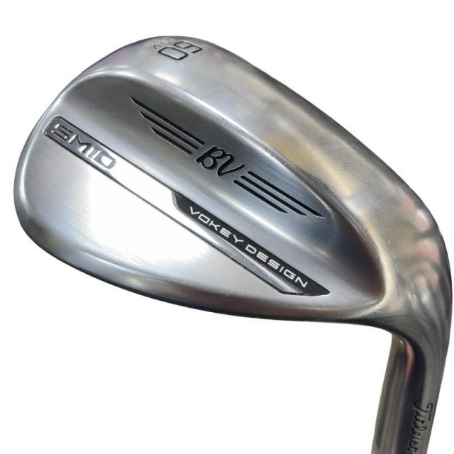 【中古】 タイトリスト VOKEY SPIN MILLED SM10 ツアークロム 60°/06°K ウェッジ WG BV 105 (フレックスその他) メンズ 男性用 右利き 右用 Cランク ゴルフクラブ