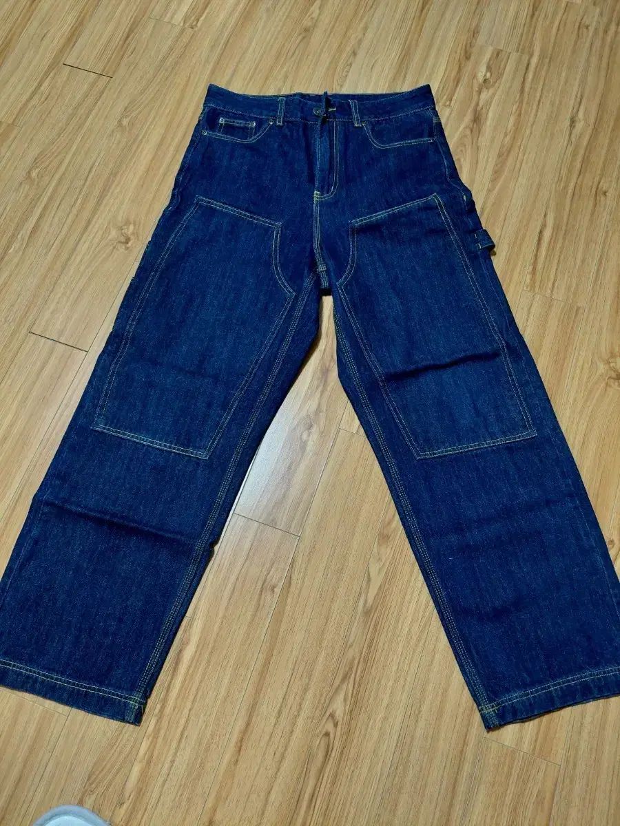 ディッキーズ DARK Indigo ダブルニー カーペンター ウォーク デニム パンツ