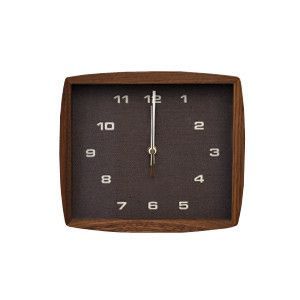 フォルムクロック ウォールナット ウォールクロック 北欧 レトロ ナチュラル 掛け時計 壁掛け シンプル ウッド おしゃれ 47100