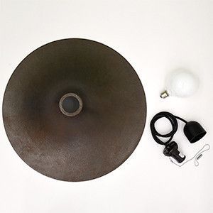 rocca rocca original Rona M 錆鉄風仕上げ ブラック 黒 サビ ペンダントライト ミッドセンチュリー ランプ ビンテージ スタイル 47483