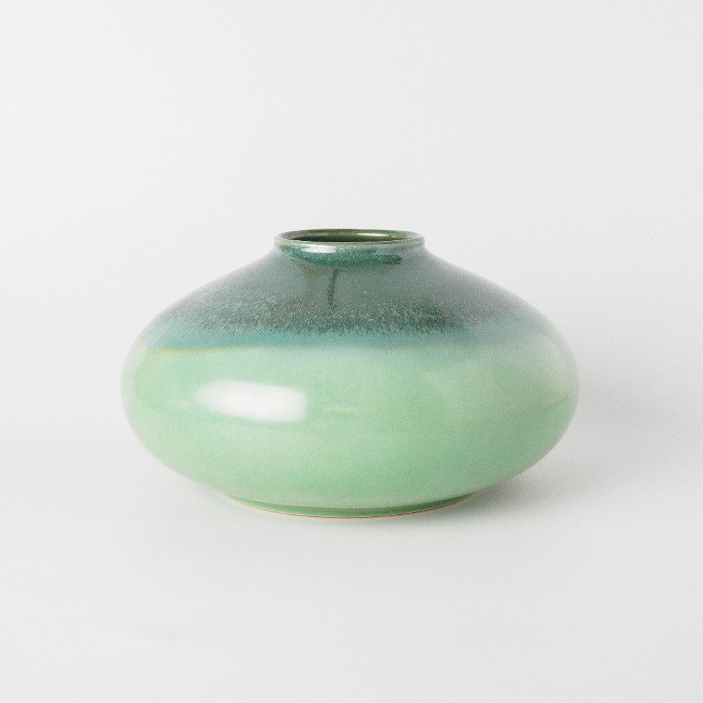 ドイツ German Art Pottery ヴィンテージ フラワーベース AMANO 花器 陶器 花瓶 オブジェ インテリア アートポタリー ビンテージ 54537