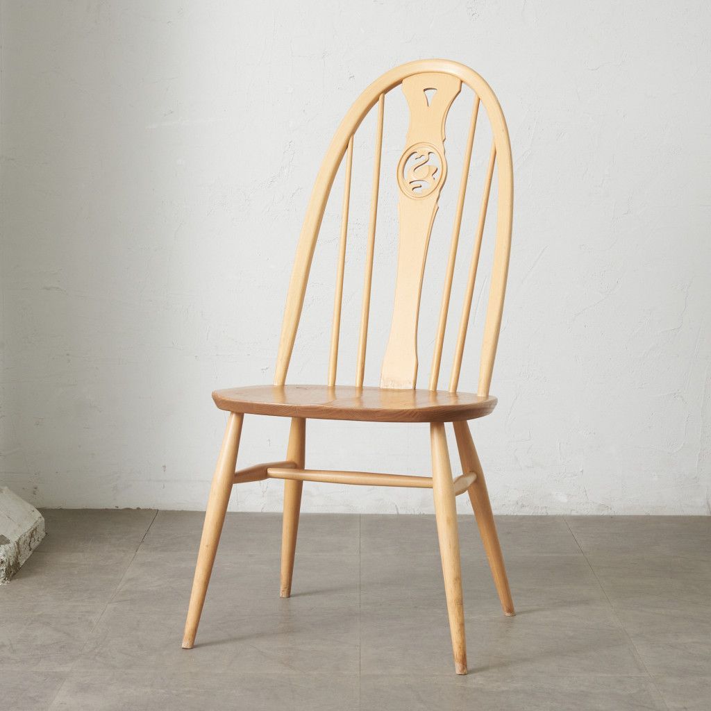 Ercol スワンバック チェア アーコール ヴィンテージ 椅子 ダイニングチェア ウィンザーチェア サイドチェア 無垢材 ビンテージ 86801