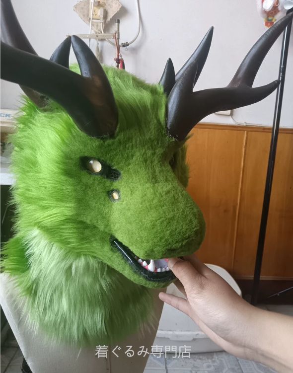 犬　猫　着ぐるみ ヘッド全頭　ヘッド ケモノ ファースーツ ぬいぐるみ コスプレ コスチューム Kurumi 一点物 B754