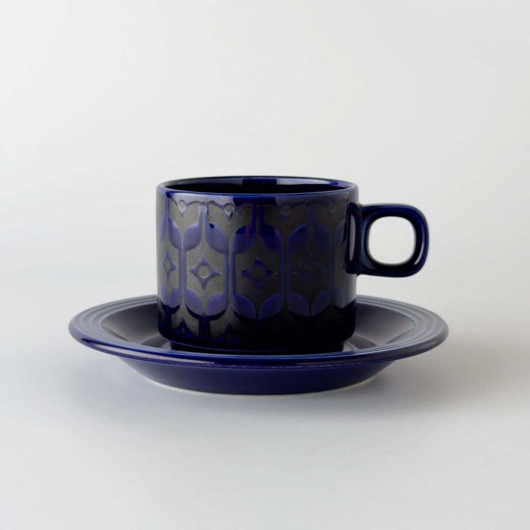 HORNSEA エアルーム ミッドナイトブルー カップ & ソーサー 英国 ヴィンテージ 食器 コーヒーカップ ホーンジー HEIRLOOM 88023