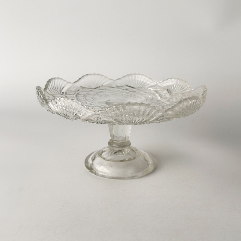 Glass Cake Stand ケーキスタンド ガラス 雑貨 アンティーク ヴィンテージ 英国 カフェ ディスプレイ イギリス 小物置き 76506 4,066円