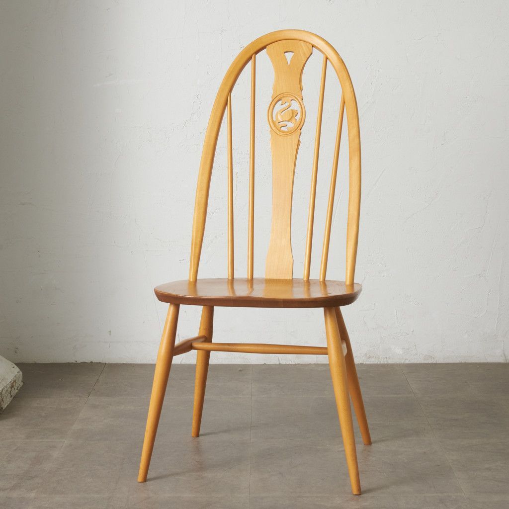 Ercol スワンバック チェア アーコール ヴィンテージ 椅子 ダイニングチェア ウィンザーチェア サイドチェア 無垢材 ビンテージ 88475