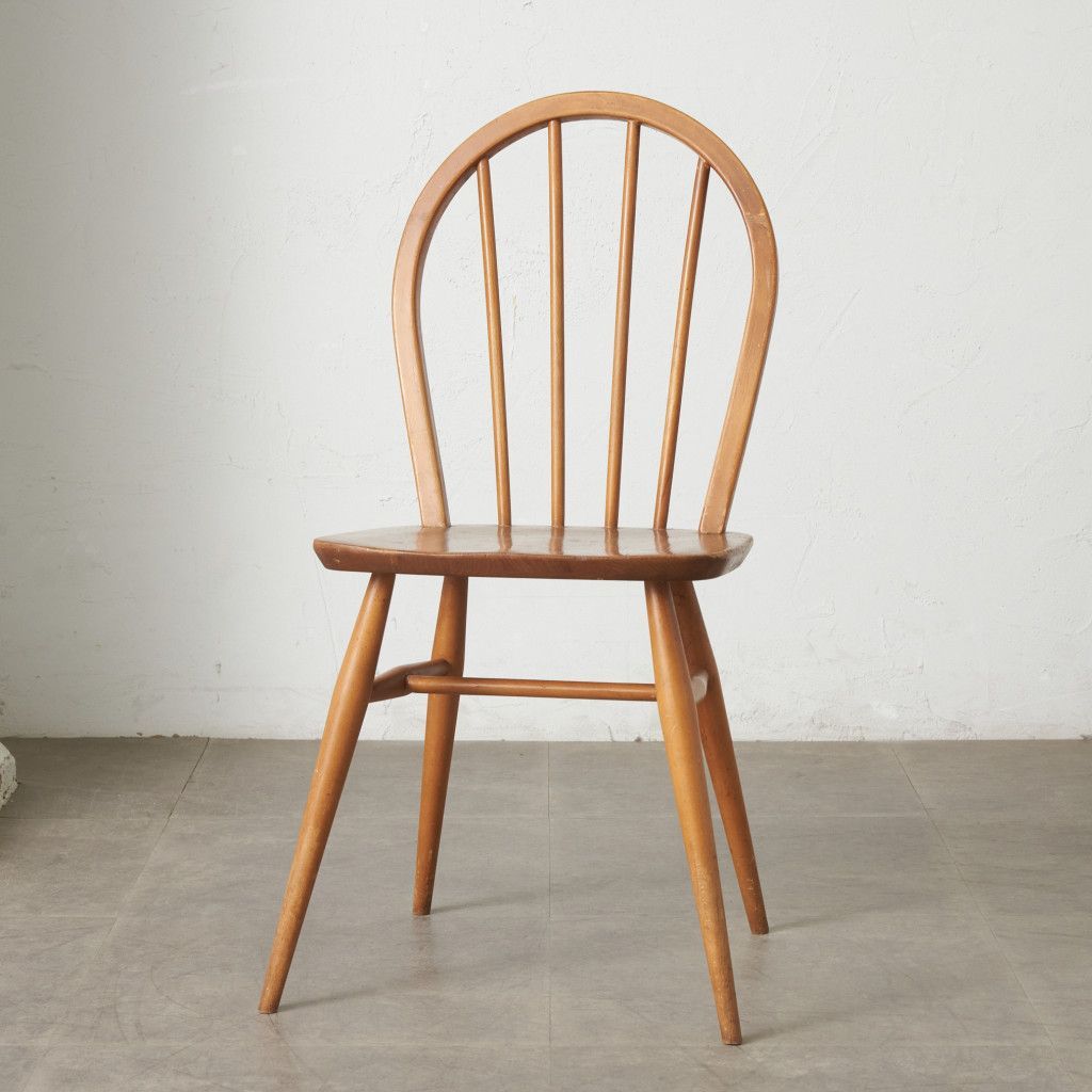 ercol フープバックチェア 4本 スポーク アーコール ダイニングチェア 英国 ヴィンテージ 曲木 椅子 エルム 天然木 イギリス 88672 22,649円