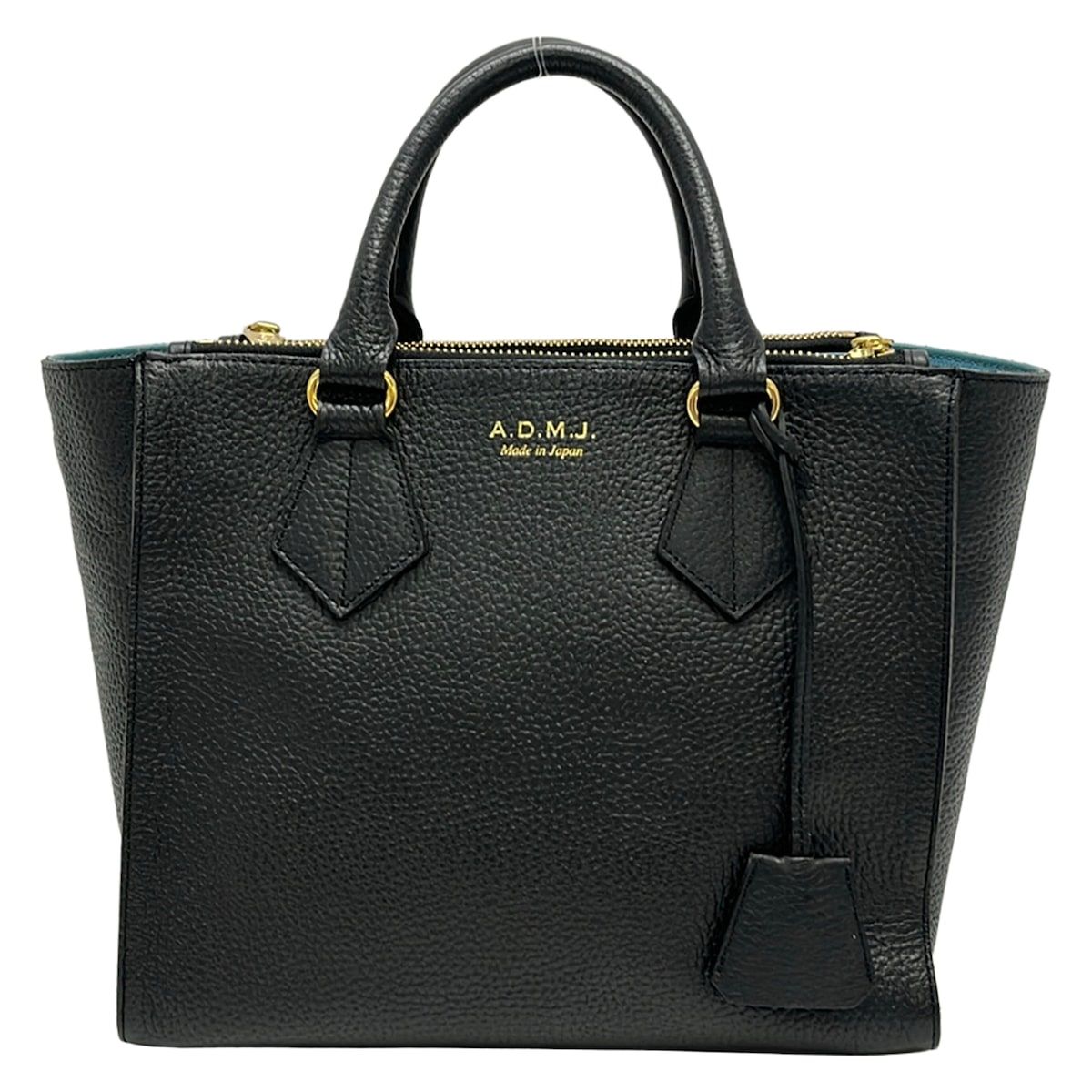 AccessoiresDeMademoiselle(ADMJ)(アクセソワ・ドゥ・マドモワゼル) ハンドバッグ - ネイビー×ライトブルー レザー