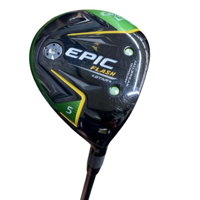 【中古】 キャロウェイ EPIC FLASH STAR 5W フェアウェイウッド FW 純正特注シャフト (フレックスX) メンズ 男性用 右利き 右用 Cランク ゴルフクラブ