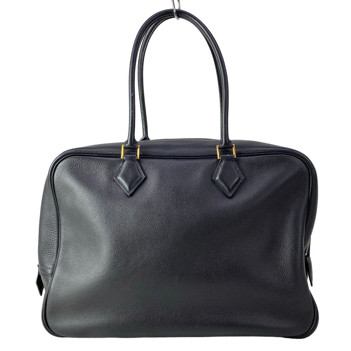 HERMES(エルメス) ハンドバッグ プリュム32 ブルーインディゴ ゴールド金具