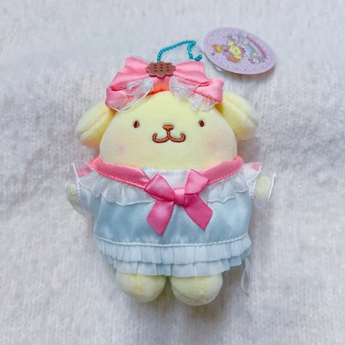 サンリオ ポムポムプリン ポップアップ限定 歓迎パーティー マスコット ぬいぐるみ キーホルダー