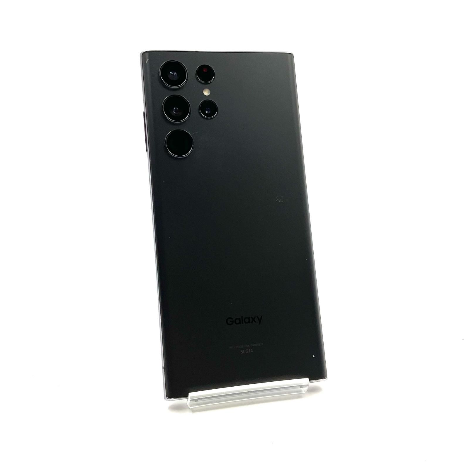 【最速発送】SAMSUNG Galaxy S22 Ultra 256GB ブラック au SIMフリー SCG14 白ロム【難有】