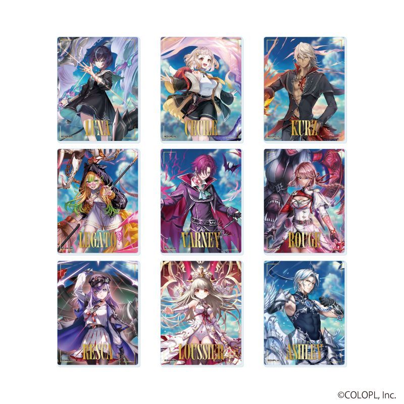 『白猫プロジェクト』アクリルカード04/コンプリートセット(全9種)(公式イラスト)