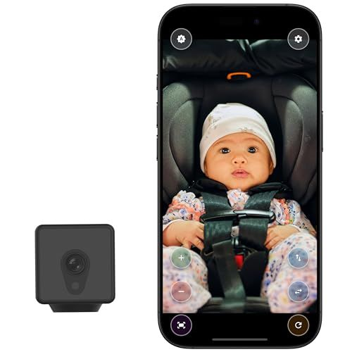 ちゃいモニ2 車用チャイルドモニター 後部座席 赤ちゃん 見守りカメラ スマホ＋無料アプリ対応 音声通知 姿勢変化検知 ワイヤレス 5分簡単設置 夜間オート/ 0c175e96
