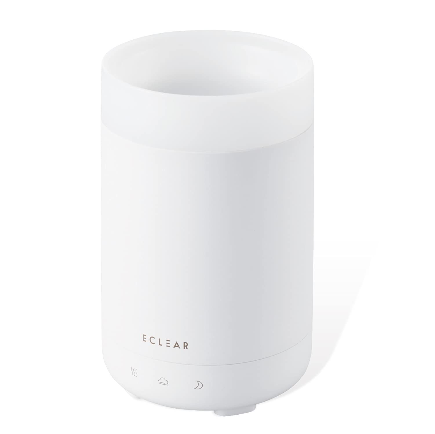 【2021年モデル】 エレコム 加湿器 超音波式 抗菌 アロマディフューザー エクリアミスト AC電源 容量150ml 最大7時間 空焚き防止 シルクミストモード付 次亜塩素酸水対応 ホワイト HCE-HU2105AWHt