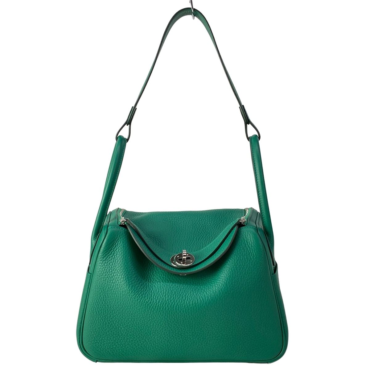 HERMES(エルメス) ハンドバッグ美品 リンディ26 ヴェールヴェルティゴ シルバー金具