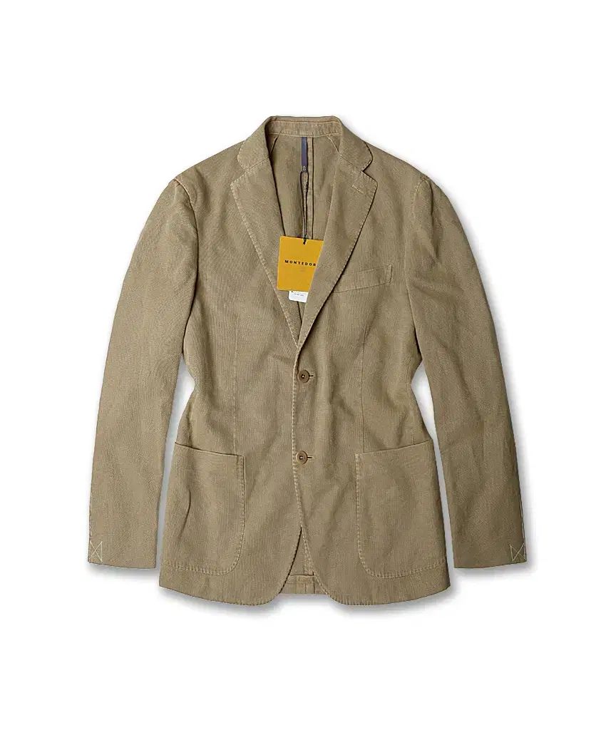48 몬테도로 Montedoro ベージュ コットン ラミ スポーツ ジャケット イタリア