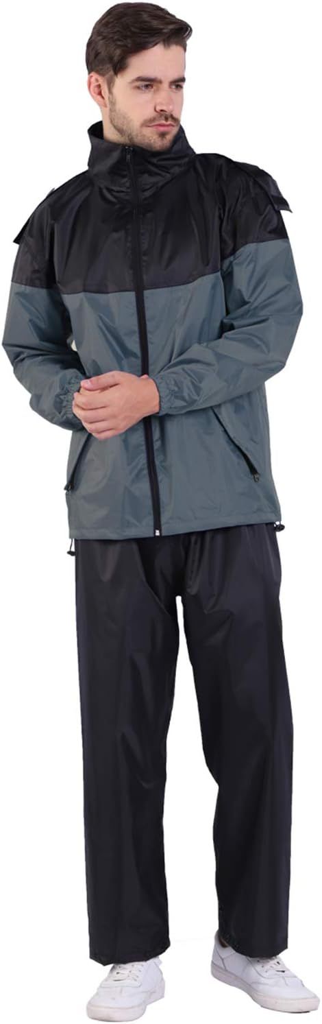 Vialifer レインスーツ メンズ 上下セット レインコート レディース 防水 撥水 透湿 雨カッパ 雨具 自転車 バイク アウトドア 通学 通勤 作業 釣り 登山 サイクリング S M L