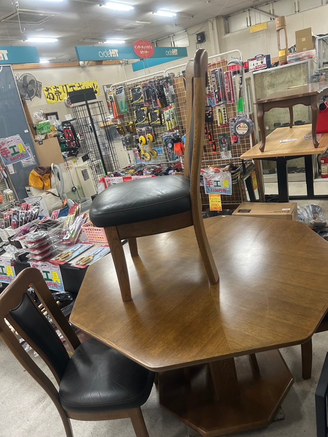 ダイニングテーブル　4点セット　浜本工芸