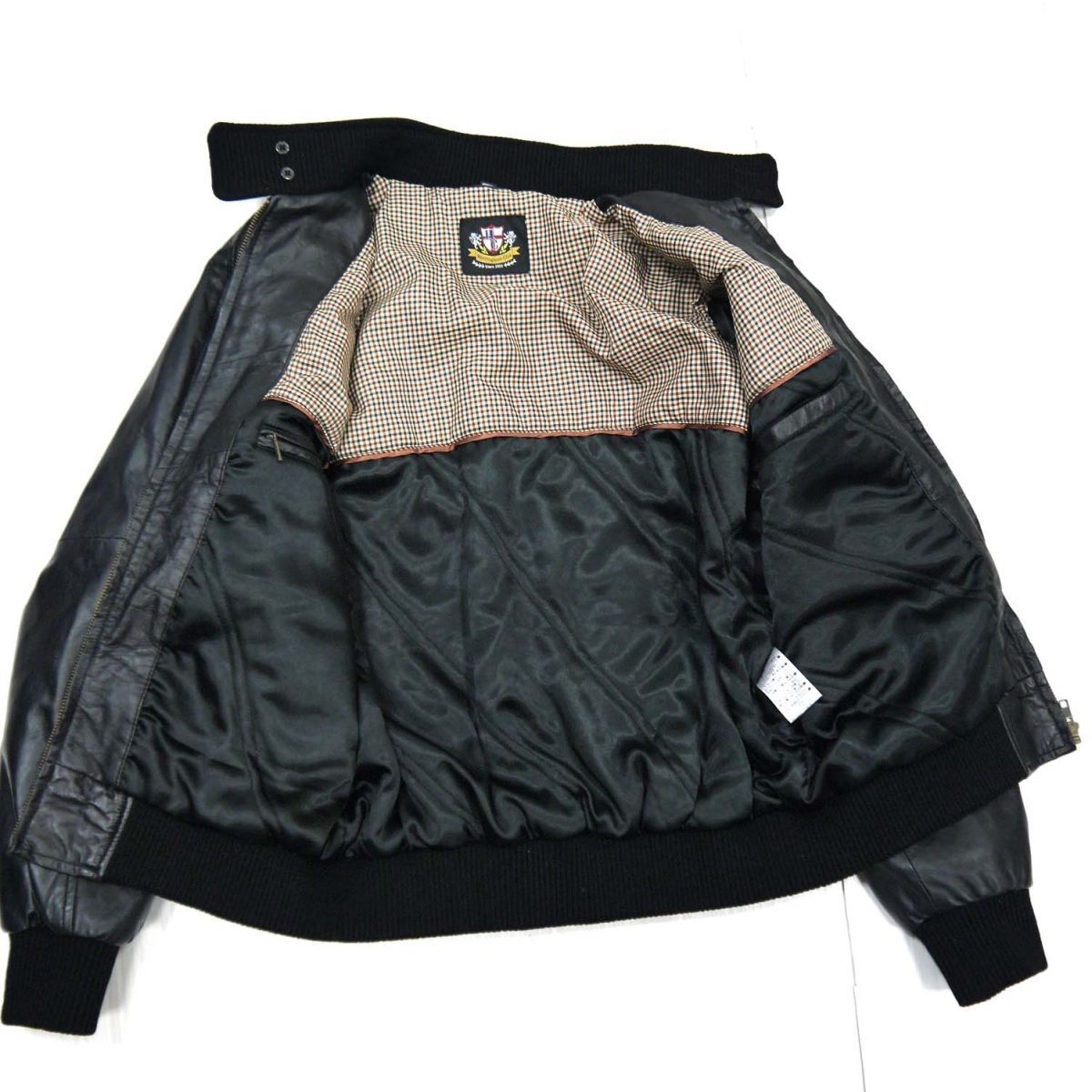 メンズ ヘリンボーンクラブHerringbone ラムレザーライダース