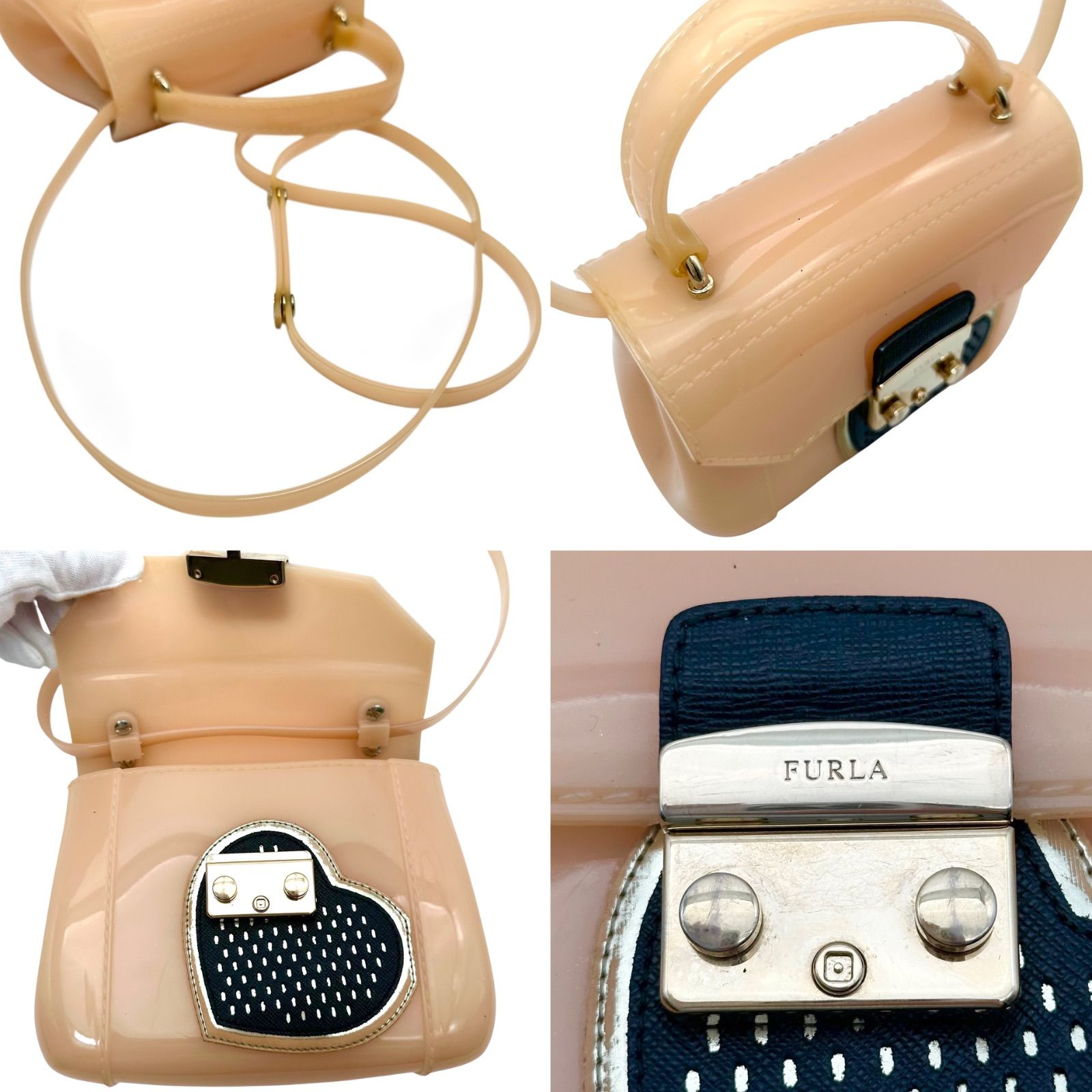 B5290】 FURLA フルラ ショルダーバッグ キャンディーバッグ ハート 