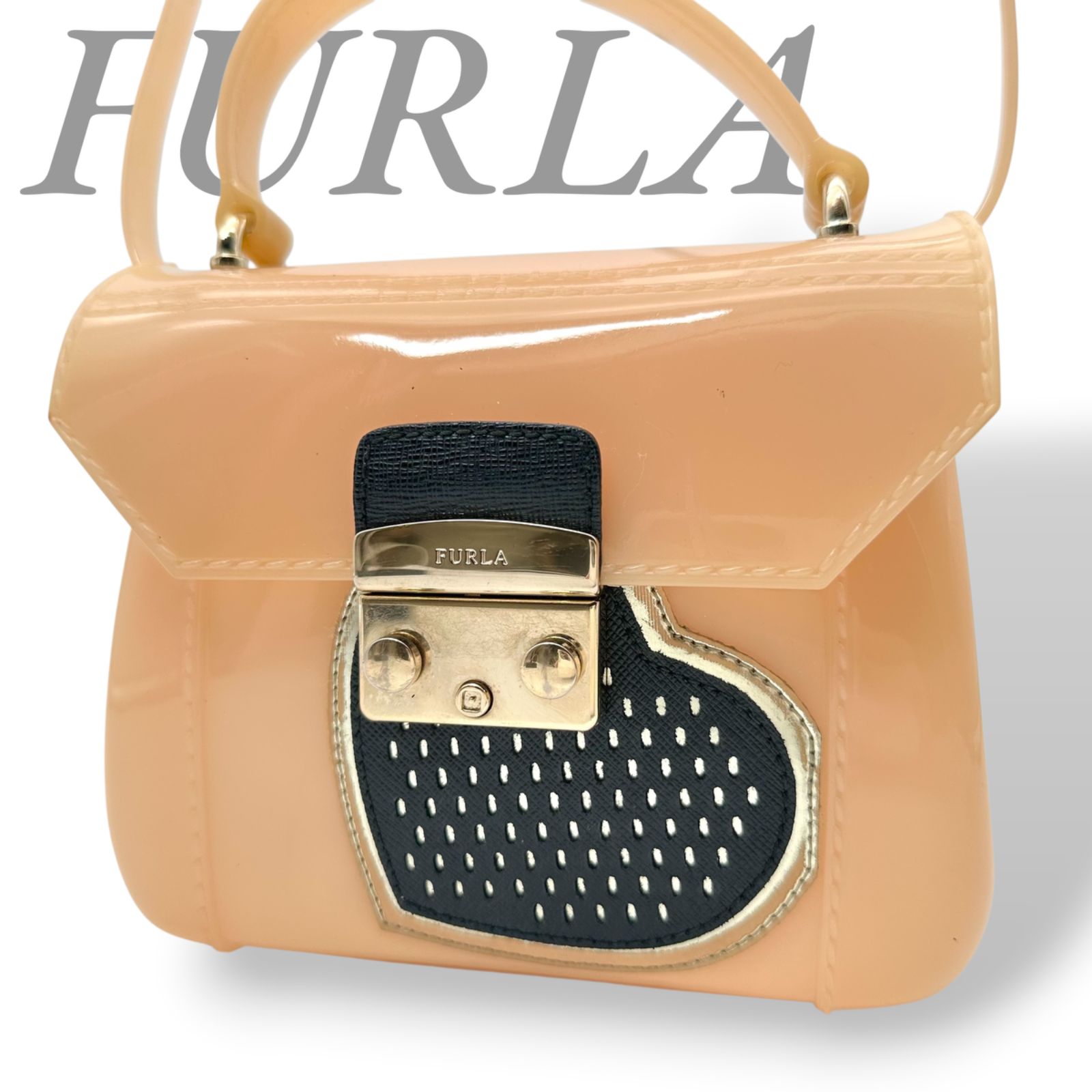 B5290】 FURLA フルラ ショルダーバッグ キャンディーバッグ ハート 
