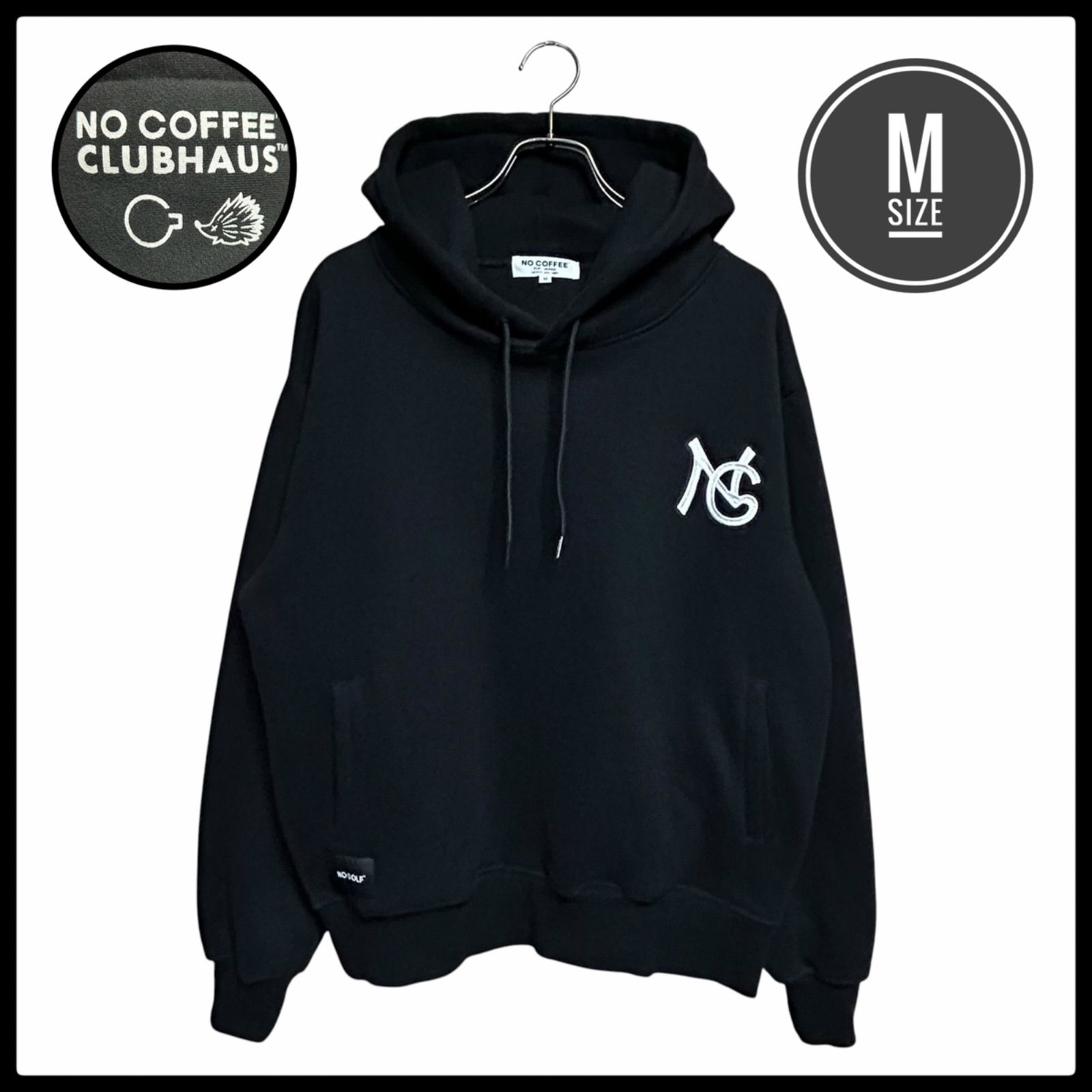 ★☆希少レアNO COFFEE × CLUBHAUS スウェットクラブハウス★☆ NO COFFEE × CLUBHAUS NO GOLF スウェット パーカー ノーコーヒー