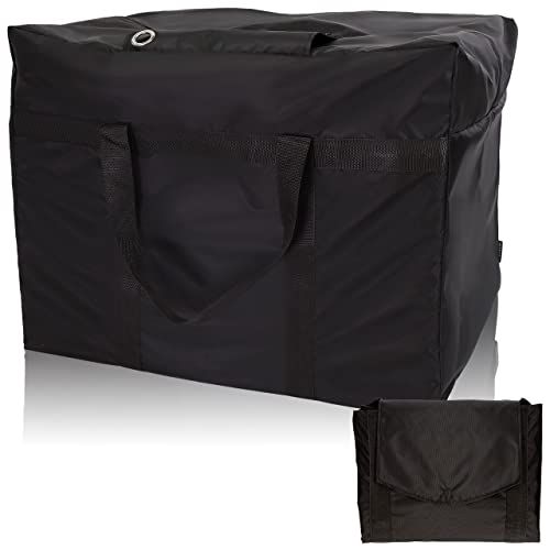 ☆新品☆MEUMOTTO【大容量 100L】宅配ボックス 折りたたみ 置き配ボックス 宅配バッグ 宅配便 ボックス 吊り下げ式 大型 撥水 防水 屋外 南京錠 ステッカー 盗難防止ワイヤー付き ダブルロック(ブラック)