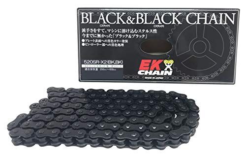 EK(イーケー) QXリングシールチェーン 520SR-X2 ブラック&ブラック 104L 【カシメジョイント】 -ma ade6c0e2