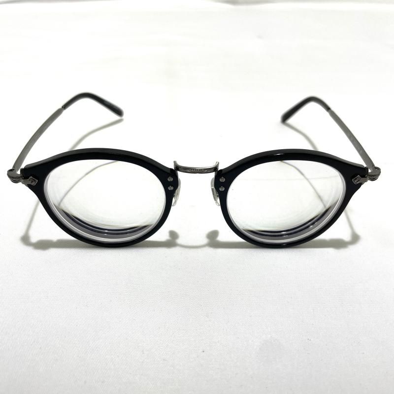 【中古】OLIVER PEOPLES メガネ 47□24 142 ブラック △度入り[19][240019517998]