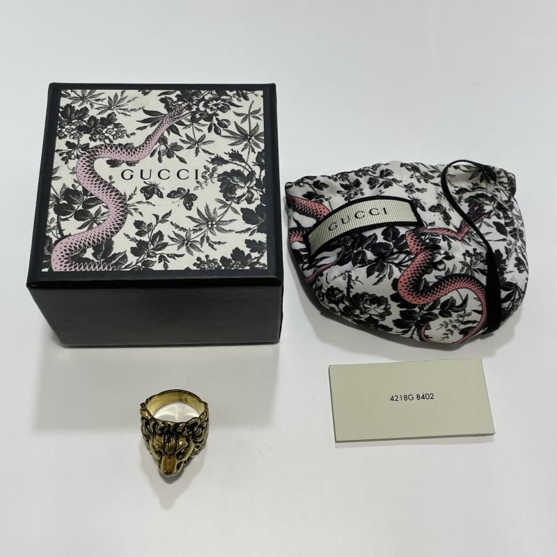 中古】GUCCI ライオンヘッドリング 23号[19] - メルカリ