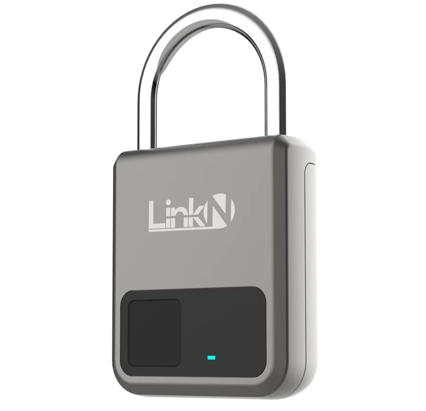 Link-N 南京錠 スマートロック スマートキー 指紋認証 鍵 マスター鍵付属★m 4f3a6868