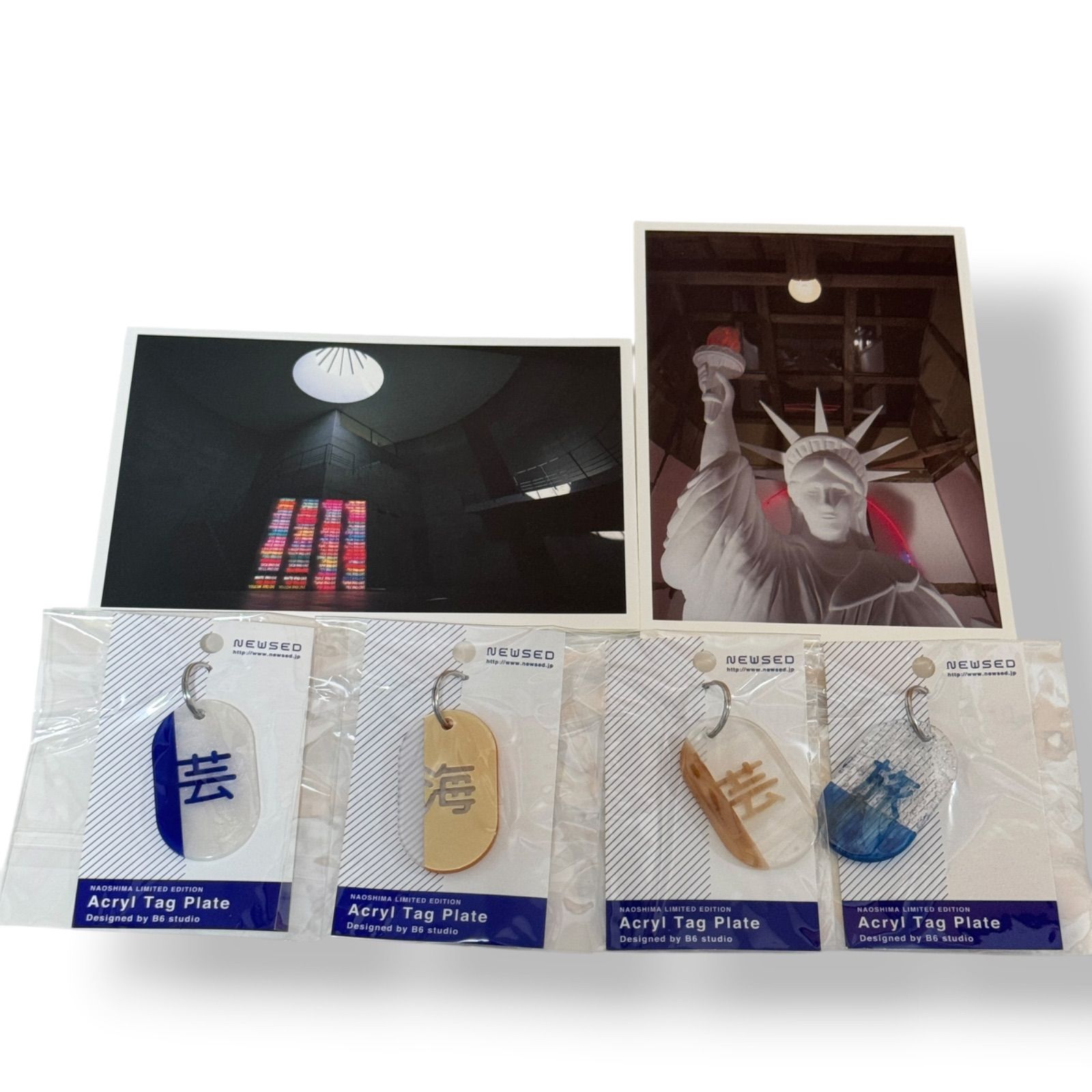 新品未使用 Benesse House ベネッセハウス 直島アクリルタグプレート 芸_Naoshima Acrylic Tag Plate