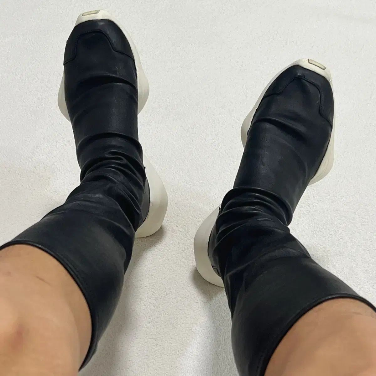RICK OWENS アディダス RO ランナー ストレッチ ブーツ ブラック