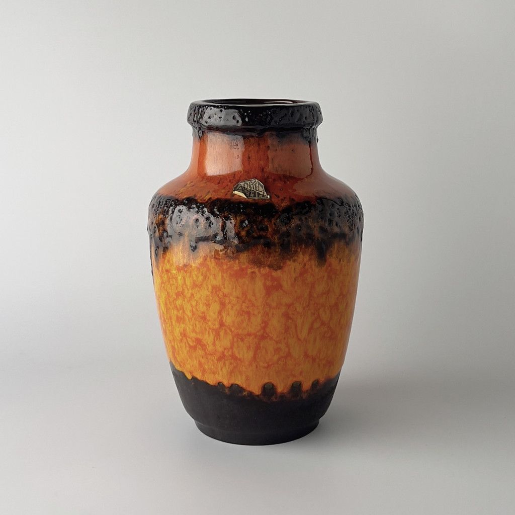 西ドイツ Fat lava ファット ラヴァ Carstens Tönnieshof カールステンス トーニースホーフ ヴィンテージ フラワーベース 陶器 63981