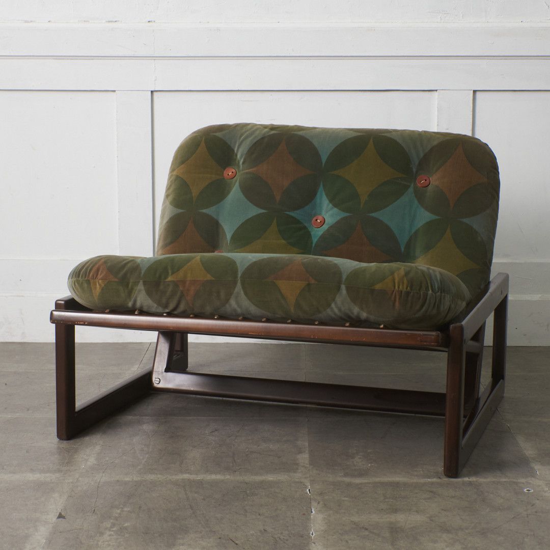 レア cassina カルロッタ Tobia & Afra SCARPA ラウンジチェア 木製 ソファ イタリア モダン カッシーナ スカルパ ヴィンテージ 98310
